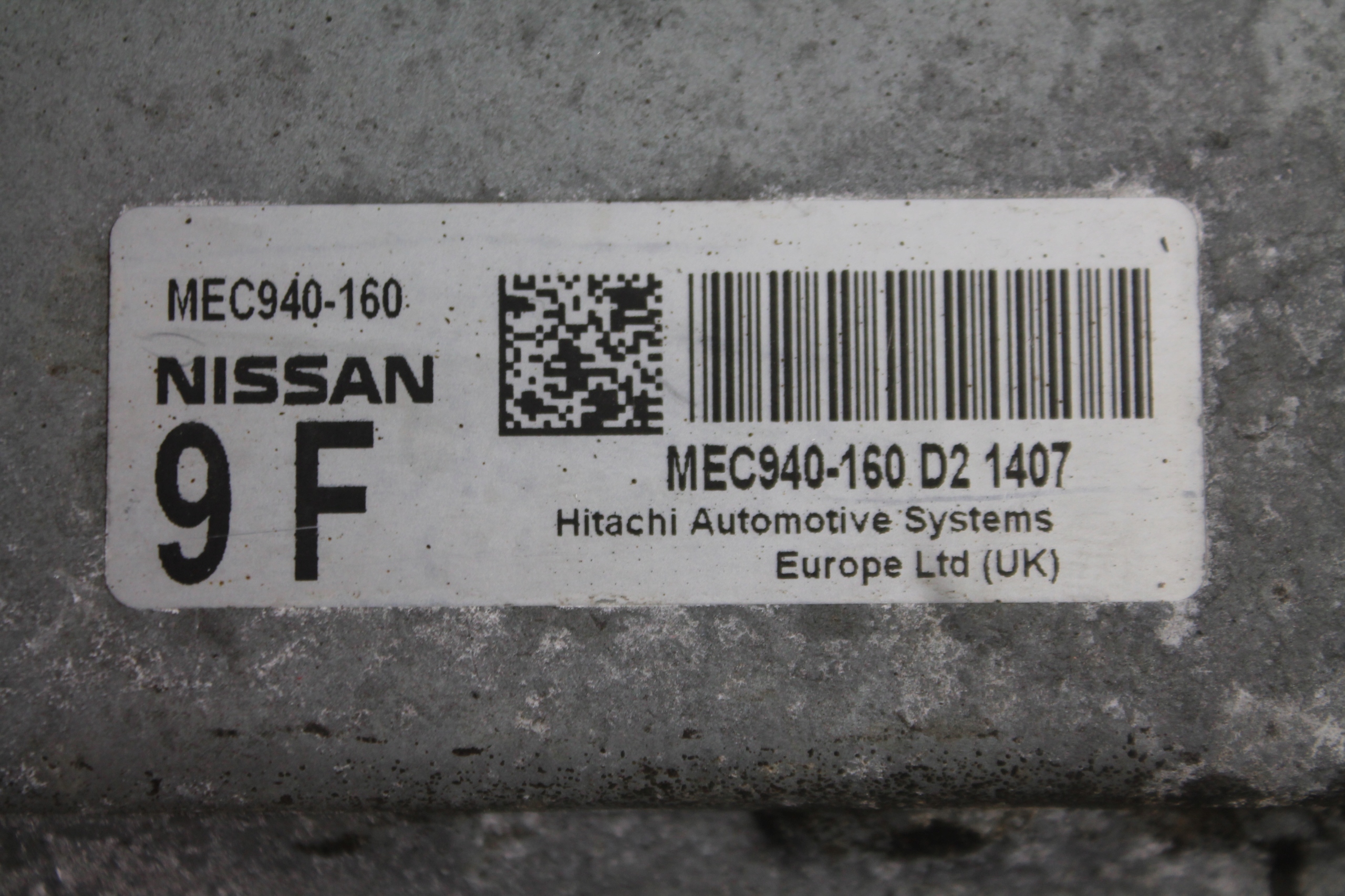 computer motore MEC940-160 JUKE F15 1.6 16V 10-14