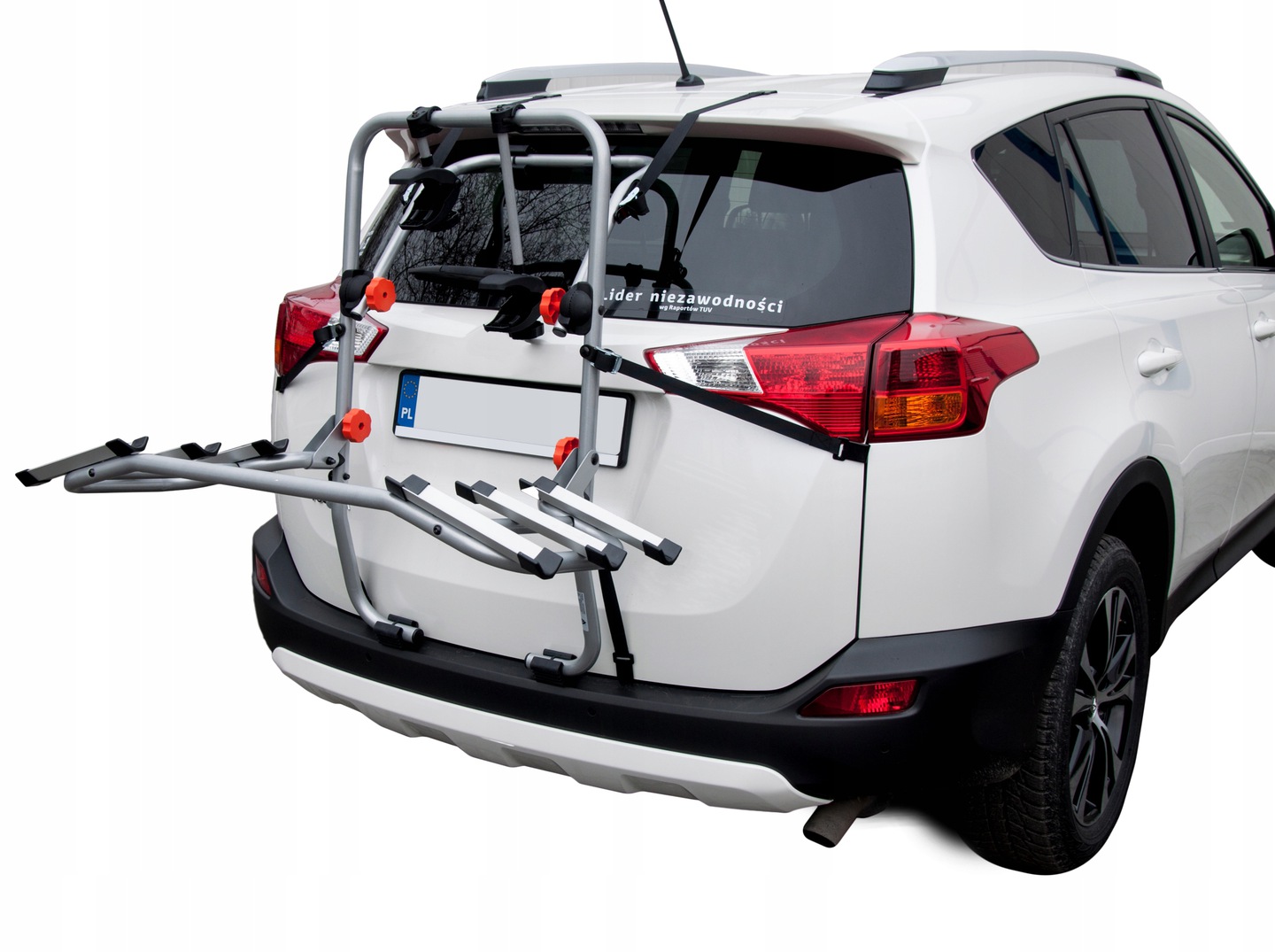 BAGAŻNIK ROWEROWY NA KLAPĘ UCHWYT NA 3 ROWERY AGURI ADVANS 3 UNIWERSALNY Długość 63 cm