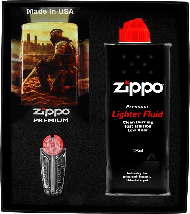 Sada Zippo Zapalovač Kinght Design Dárková sada No1