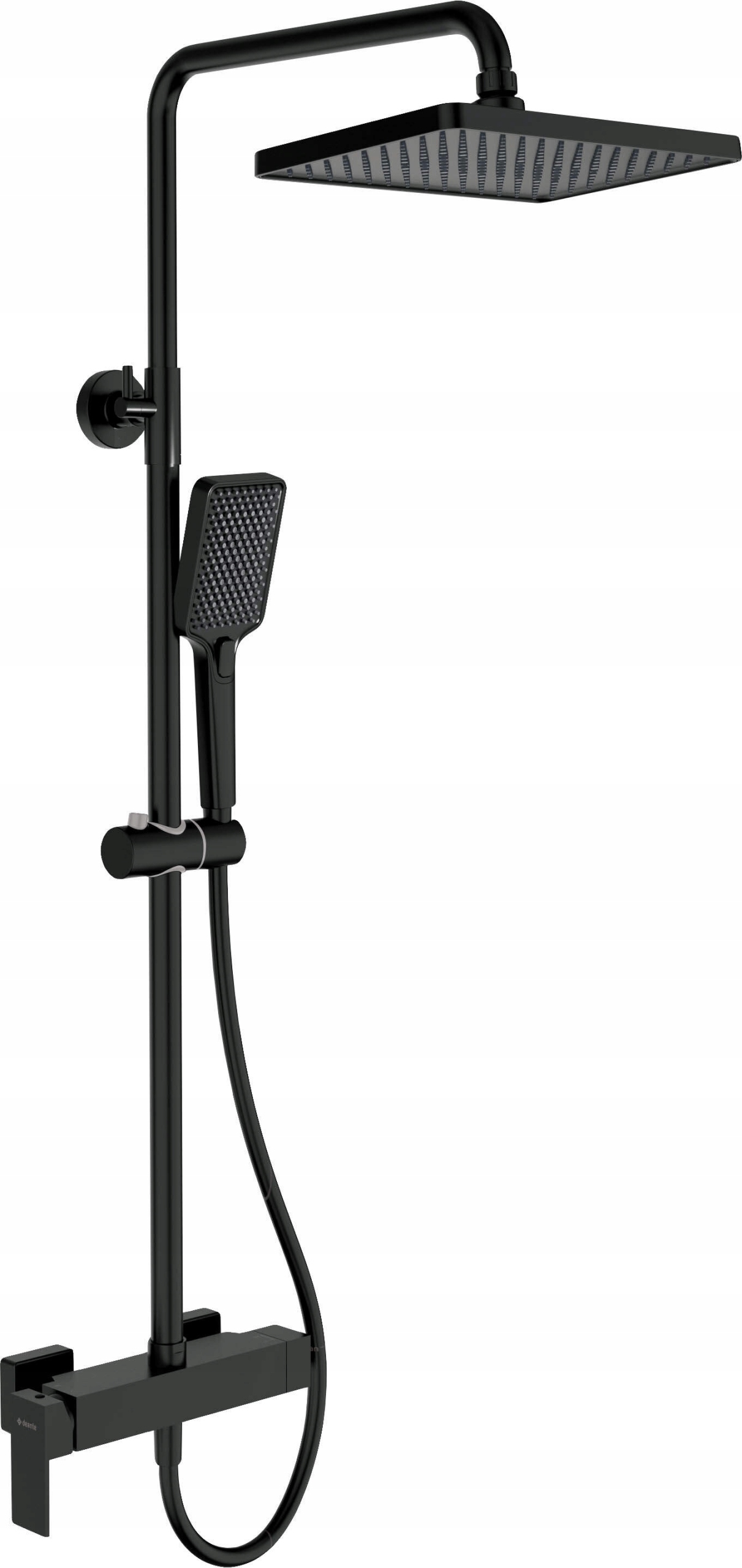 Sada dažďovej sprchy s batériou Nero, nastaviteľná, Anti-Calc, 4 funkcie