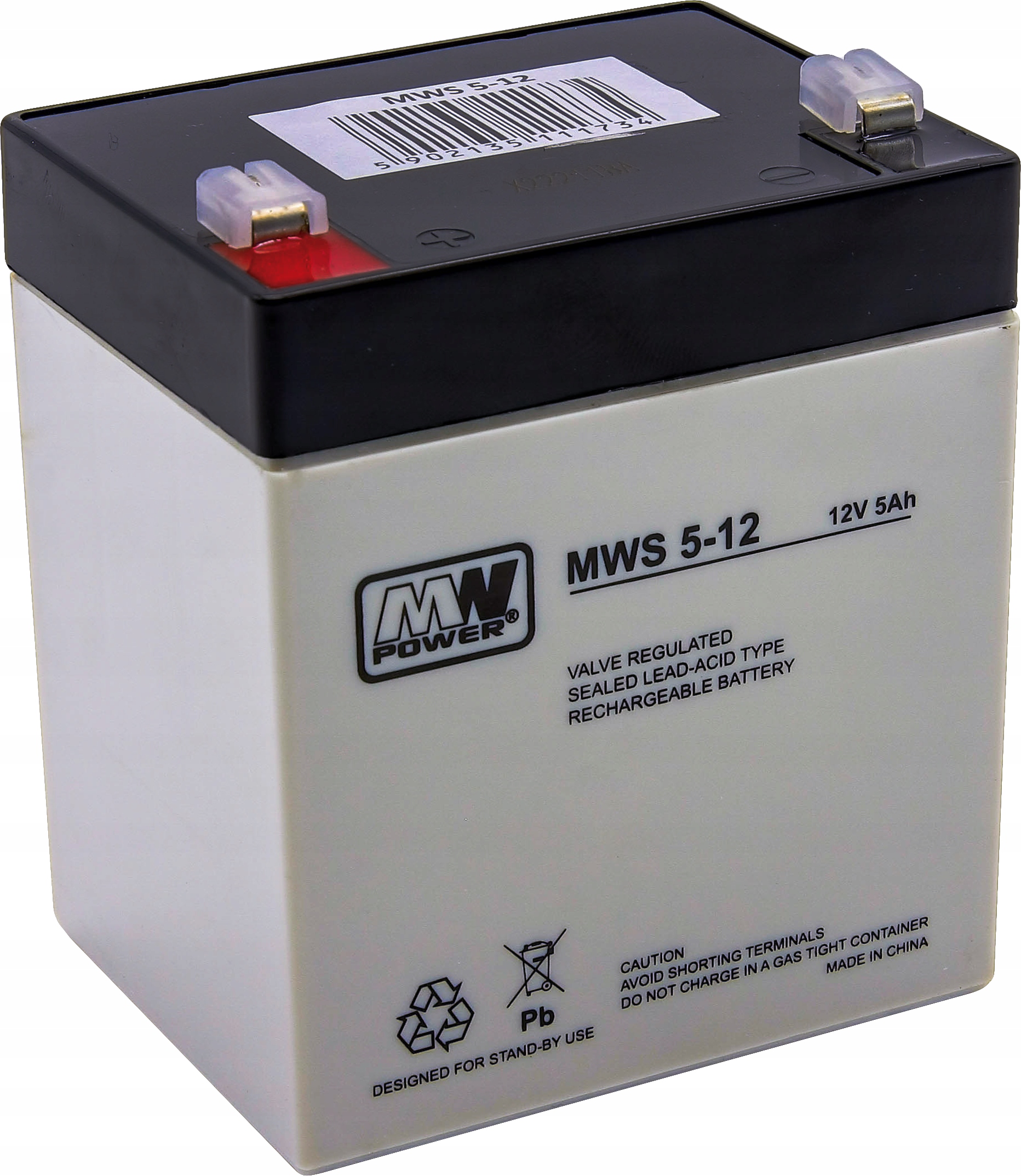 

Mocny Akumulator Bezobsługowy Agm do Ups 12V 5Ah