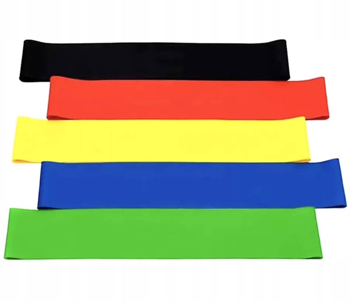 ZESTAW 5 GUM GUMY TAŚMY DO ĆWICZEŃ FITNESS REHABILITACJI FIZJOTERAPII FT37