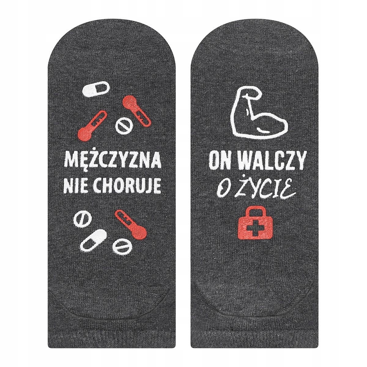 

Skarpetki mężczyzna nie choruje on walczy o życie