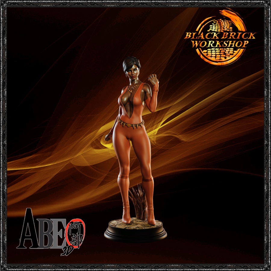 Vixen Unpainted Abe 3D Měřítko 1/9 (200mm) (sfw) 3D tisk