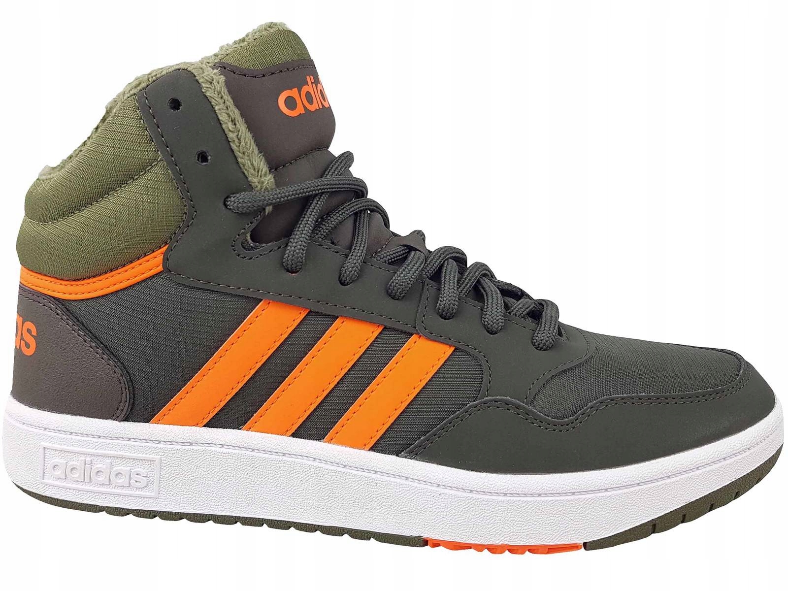 Adidas Hoops MID GW4486 Wysokie Zielone Ocieplane