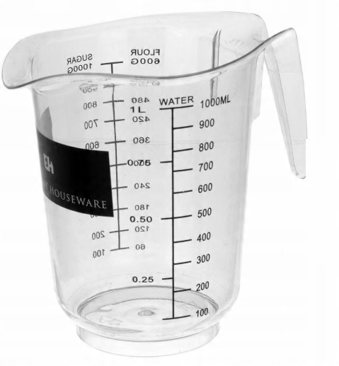 

Dozownik dzbanek z miarką 1000 ml mąka cukier 196