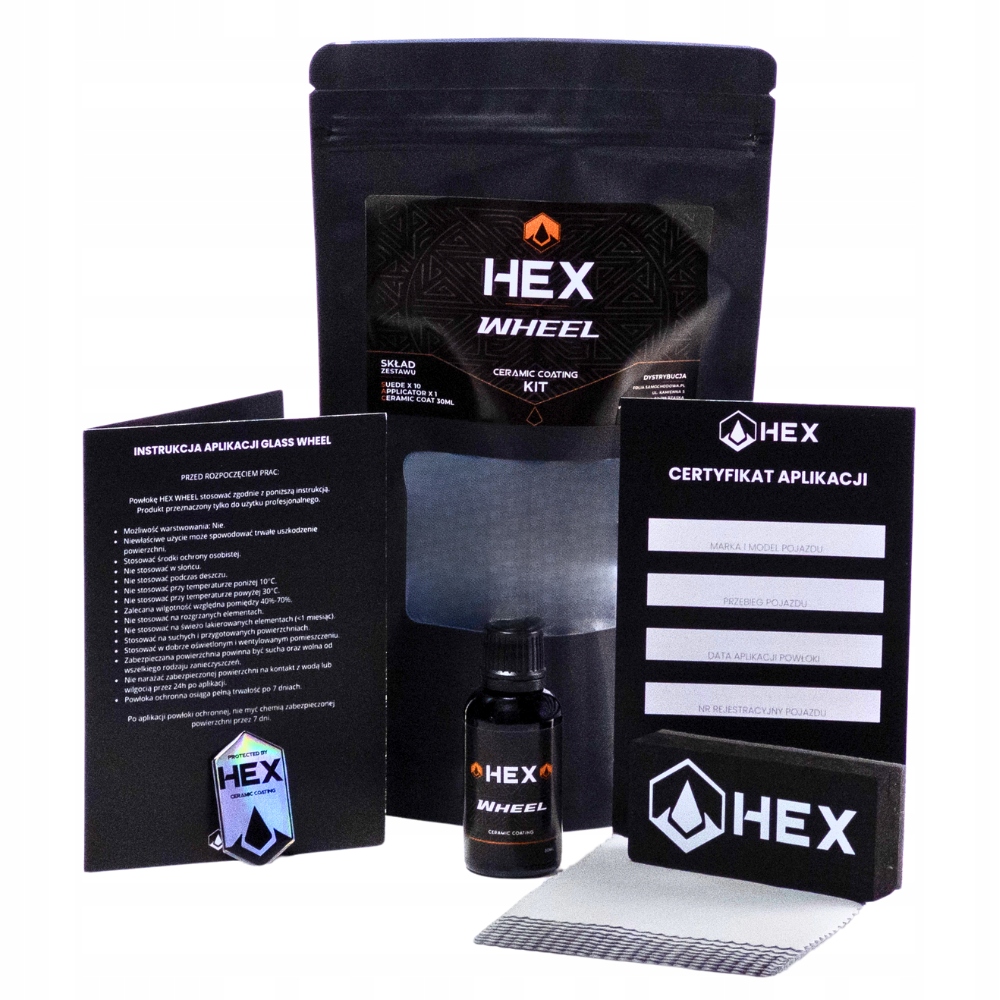 Hex Wheel Keramická povrchová vrstva s grafenem pro kola a disky 30 ml Set