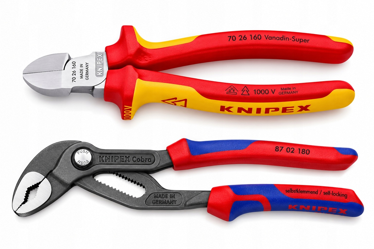 Knipex Pro Box Kleště Na Trubky Cobra 180 Kleště Vde Řezací 160 Sada