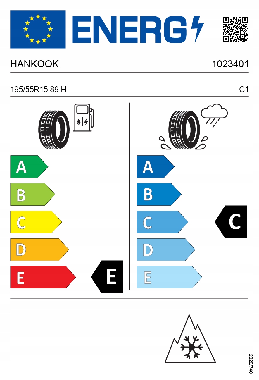 1x HANKOOK Winter e*cept RS2 W452 195/55R15 89H XL FR