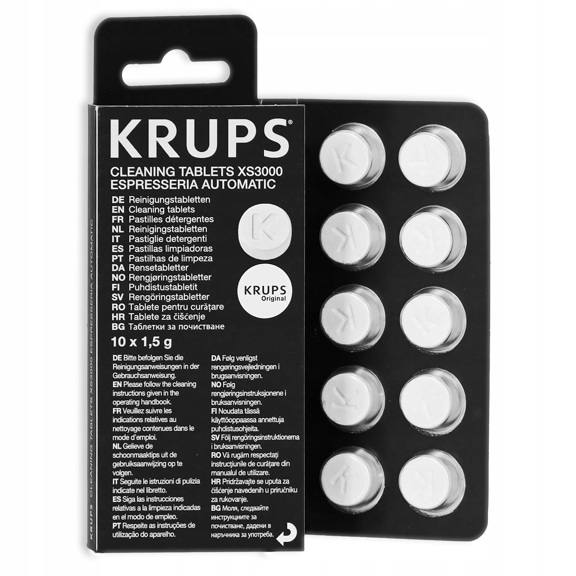 

10x Tabletki do czyszczenia ekspresu Krups XS3000