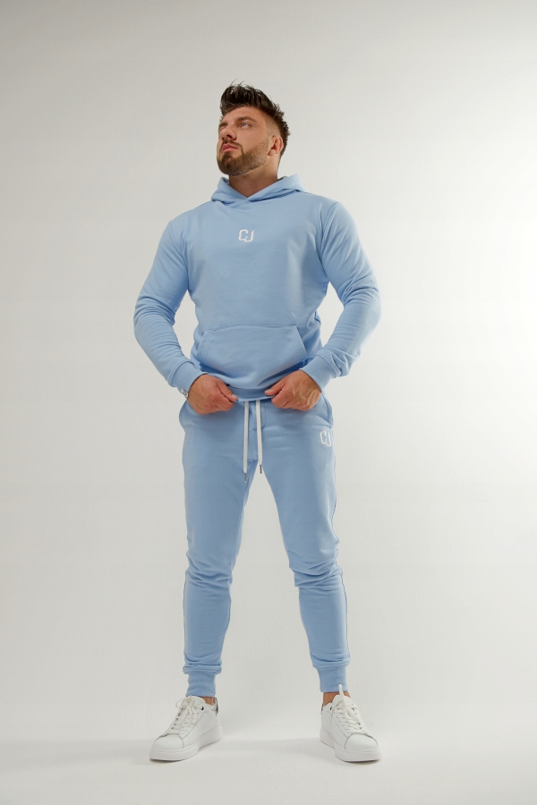 Tepláková souprava Cj Wear modrá bavlna s výšivkou, velikost M Pro Páry