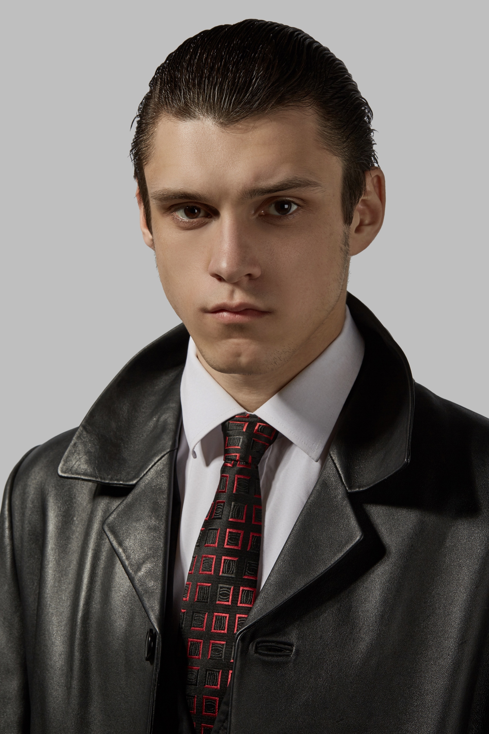 Klasyczny krawat z nadrukiem męski elegancki