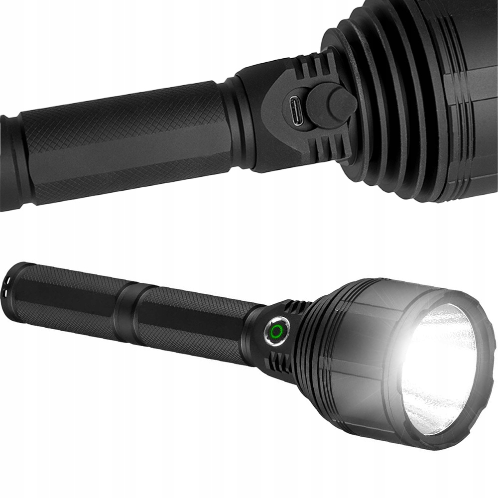 Latarka Led akumulatorowa z paskiem na rękę Usb-c IPX6 10000 mAh 30W, Vayox