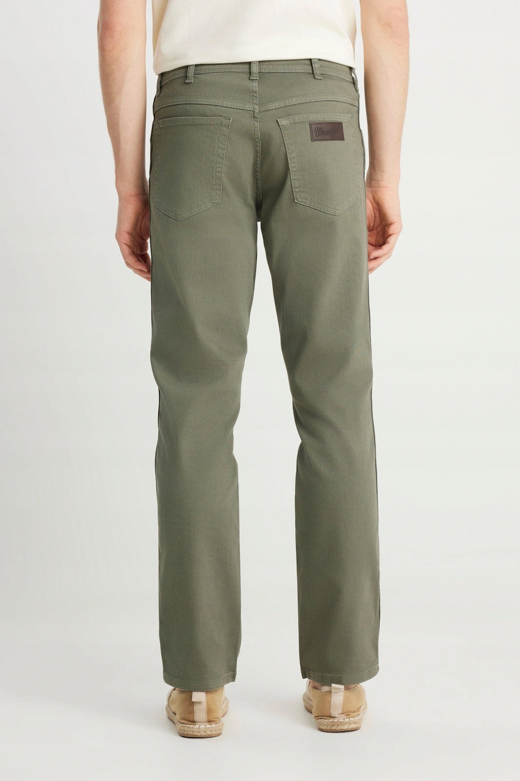 Pánské zúžené kalhoty Wrangler Texas Slim Dark Green 112388624 32/30