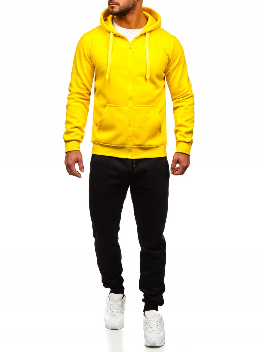

Dres Męski Bluza Spodnie Żółte D004 Denley_l