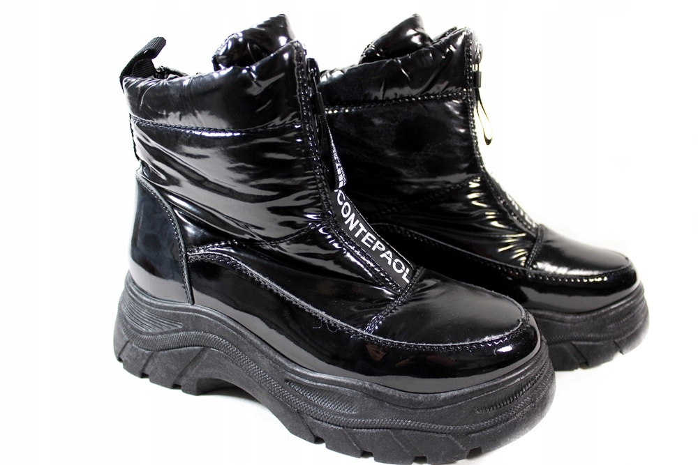 Śniegowce Vinceza 34519 R.36 Czarny Lakier Marka VINCEZA