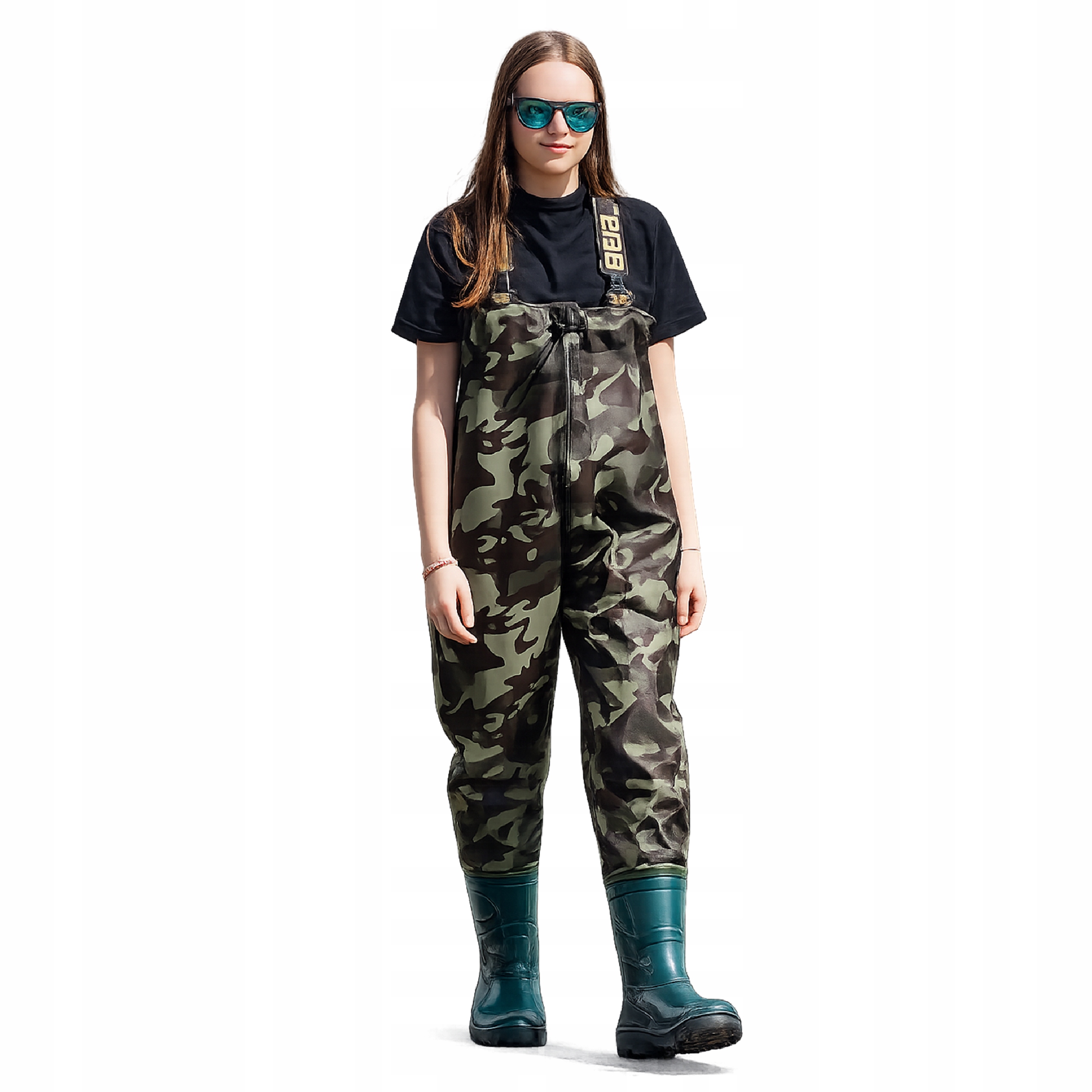 Spodniobuty Wodery Wędkarskie Moro Młodzieżowe dla Dzieci Mniejsze Rozmiary