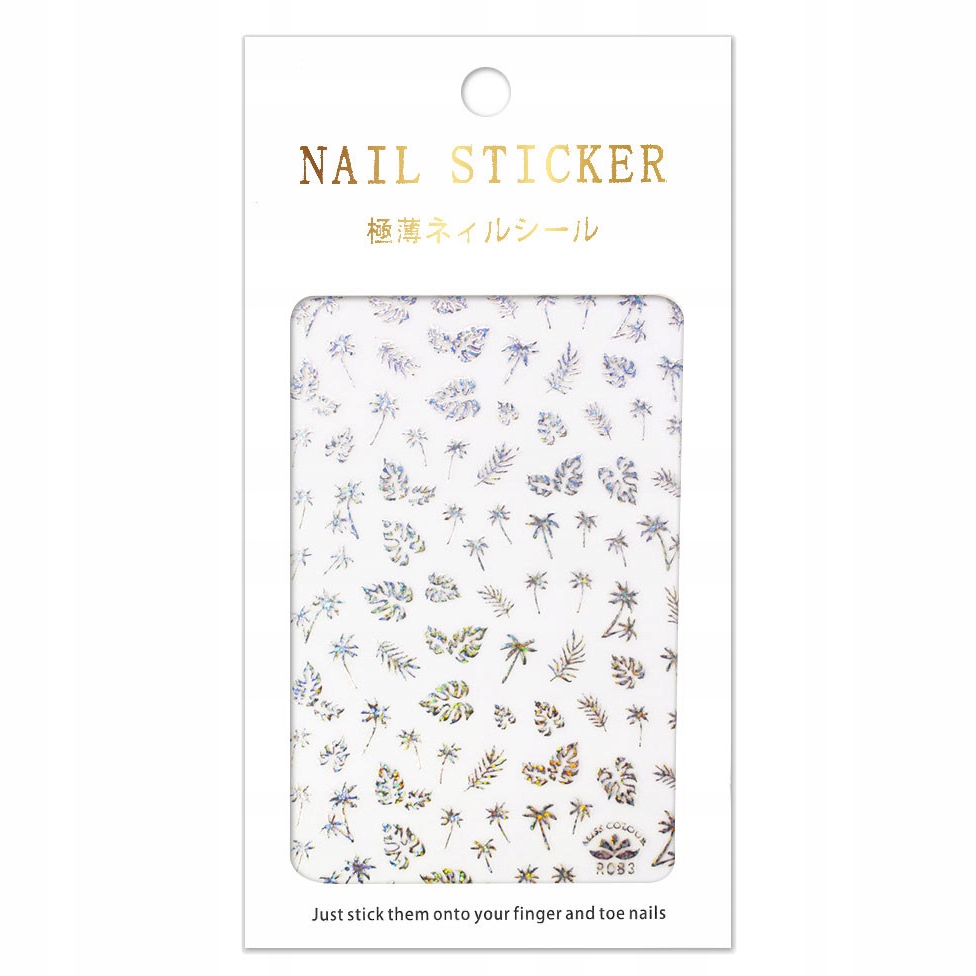 

Naklejki Do Paznokci Samoprzylepne Holo Liście