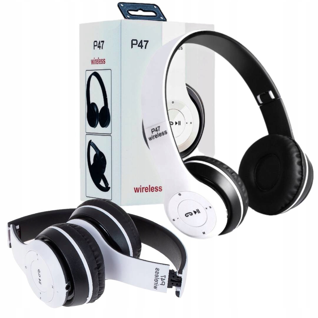

Słuchawki Bezprzewodowe Nauszne Bluetooth P47 MP3