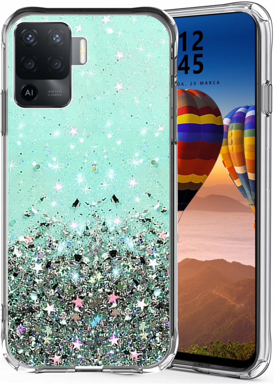ETUI SHINE CASE BROKAT + SZKŁO DO OPPO RENO 5 LITE Dedykowany model Oppo Reno5 Lite