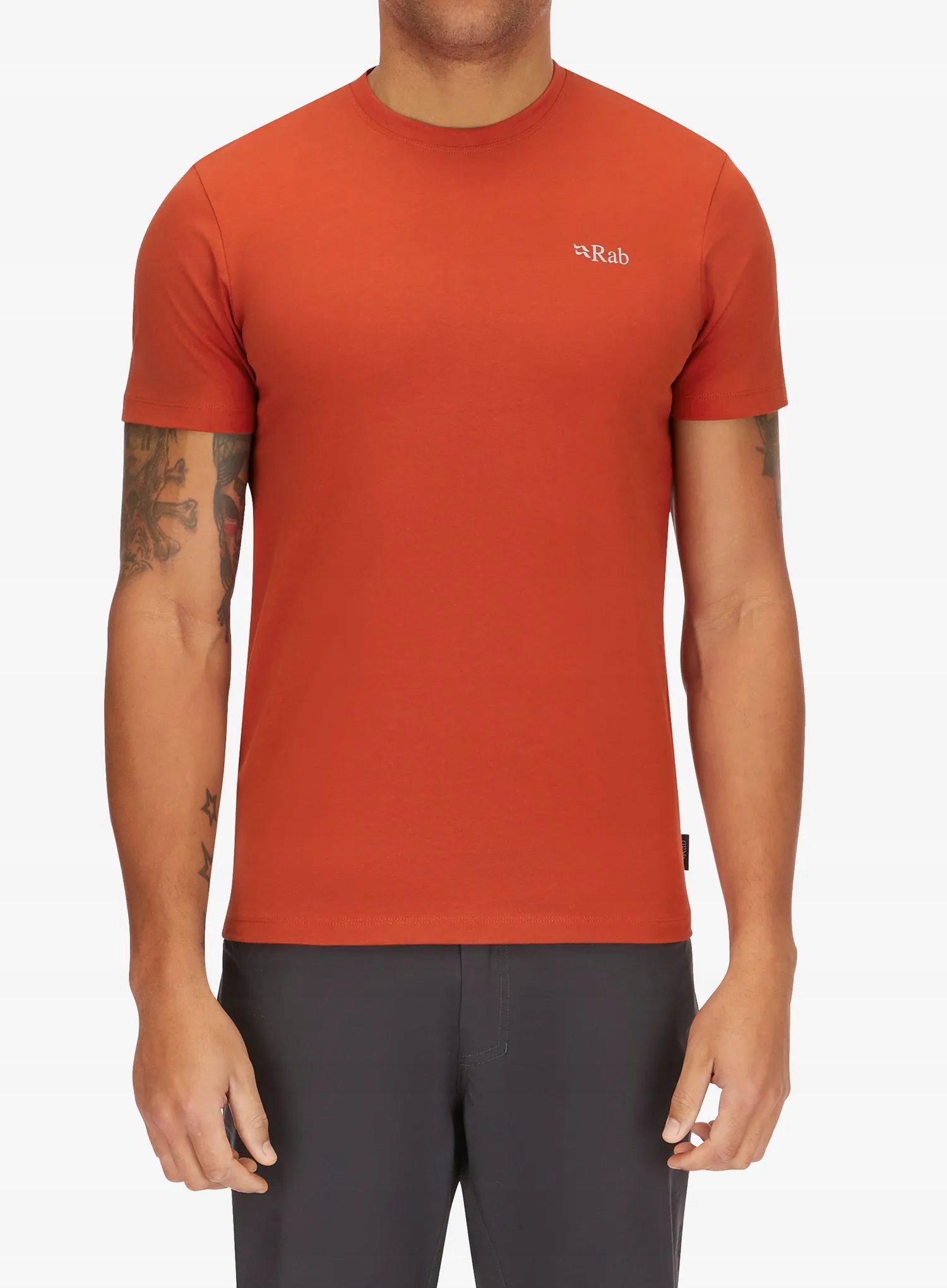 Bavlněné tričko Rab Basecamp 3 Peak Tee červená barva M