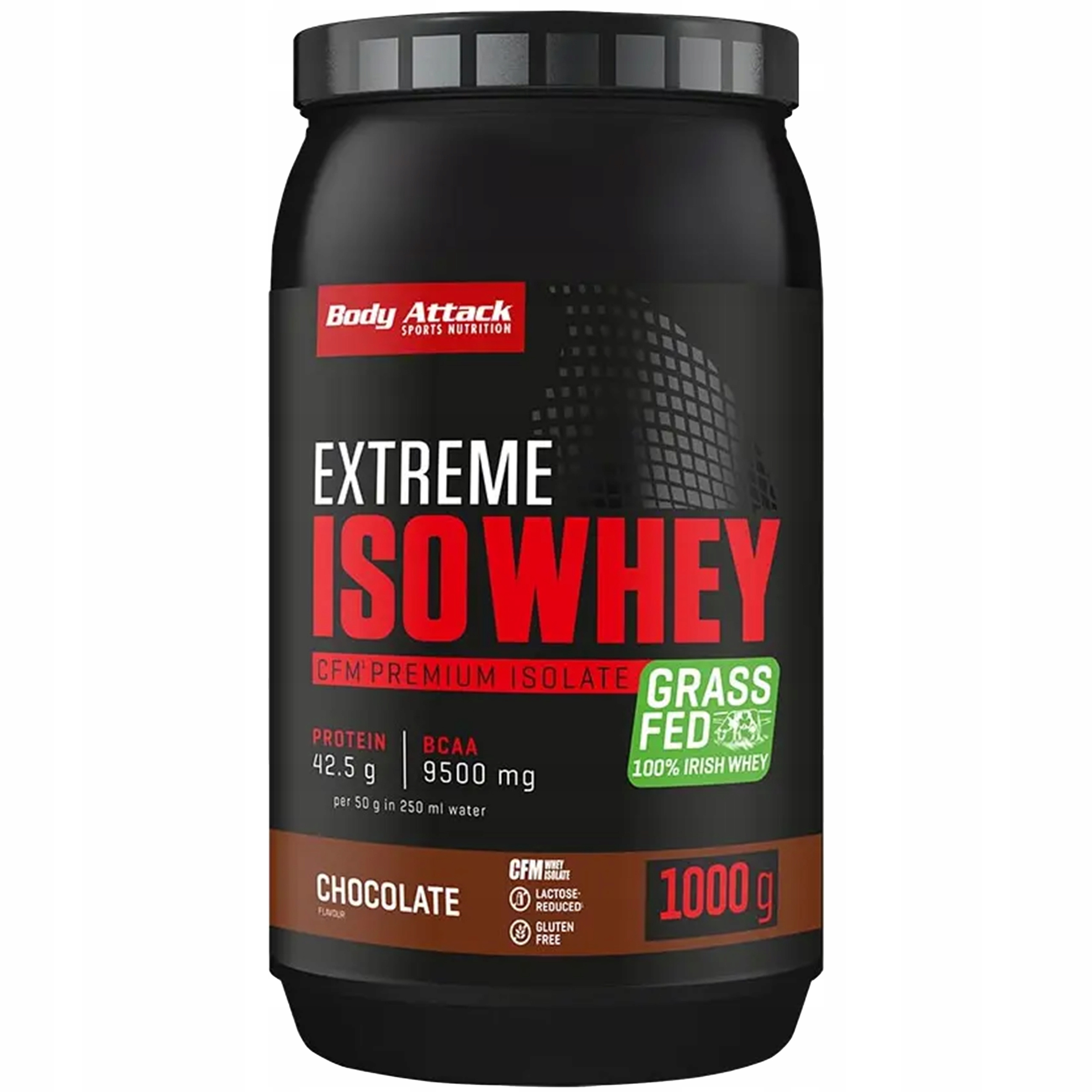 Proteinový Izolát Wpi Body Attack Extreme Iso Whey 1 kg Banán Doplněk Stravy Prášek