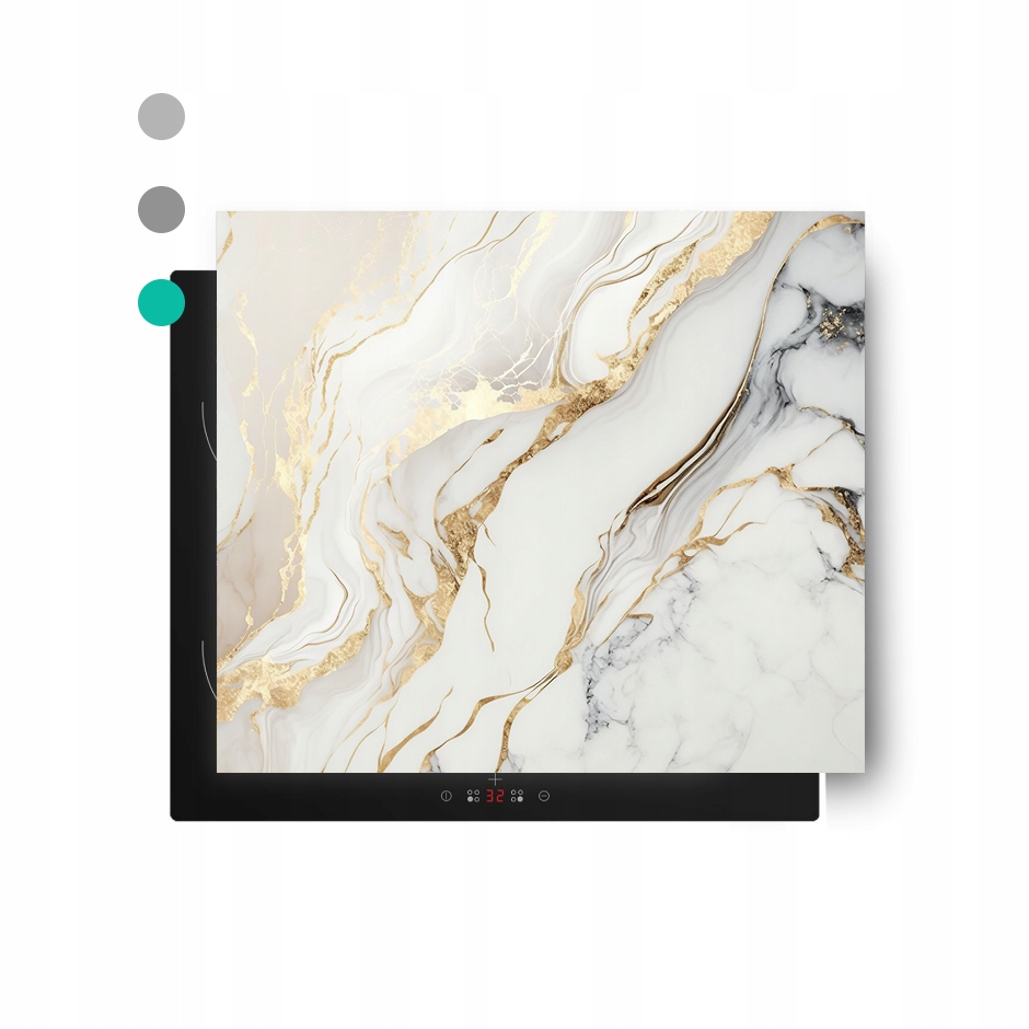 Mata ochronna na biurko, blat, stół winylowa Marmur White 60x52 cm