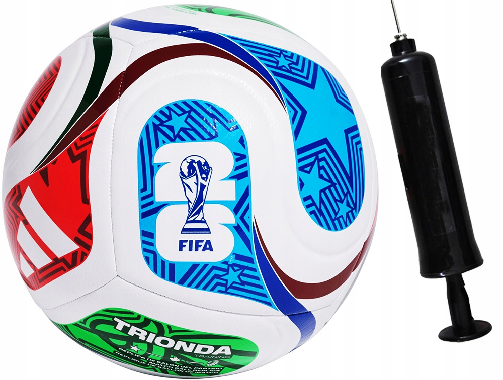Adidas Piłka Nożna Mistrzostwa 2026 Trionda Training JD8032 r. 4 Pompka