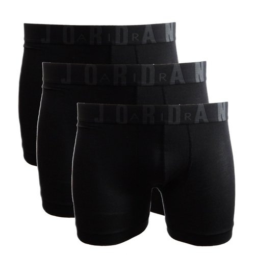 Bokserki męskie Air Jordan Flight Men's Modal Boxer Briefs 3-Pack Czarne