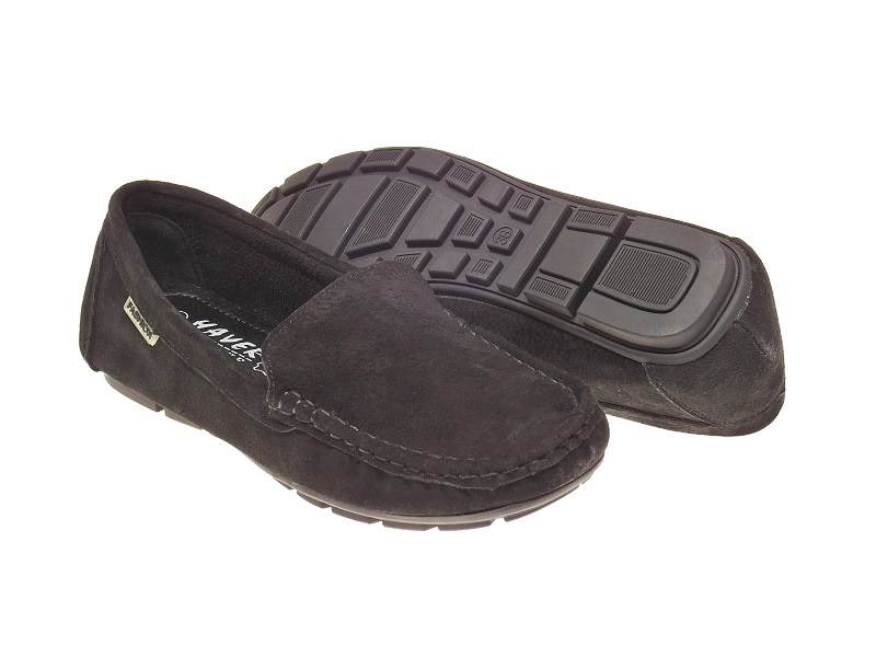 SKÓRZANE MOKASYNY PÓŁBUTY LM03-1 Black r.37 Marka inna