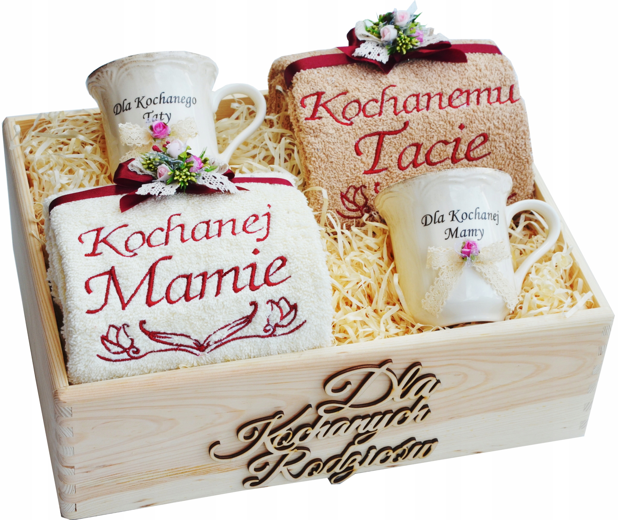 PIĘKNE Podziękowanie dla Rodziców Ślub Porcelana