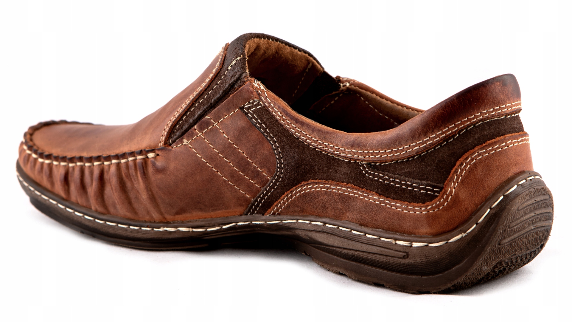 Mokasyny męskie POLSKIE buty skórzane 43 EAN (GTIN) 5904158372321