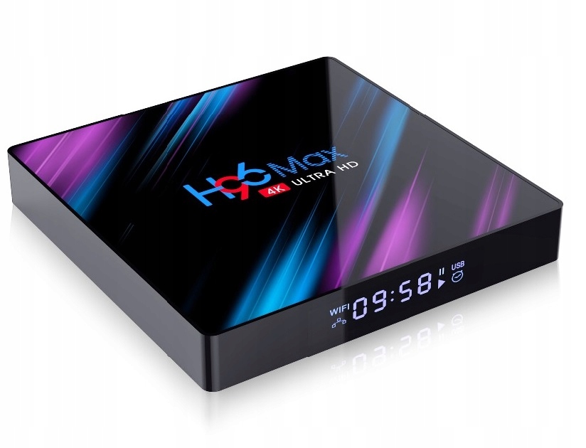 SMART TV BOX H96 MAX 4GB / 64GB Android NETFLIX 4K дополнительные функции поддержка субтитров польский текст встроенный HDD
