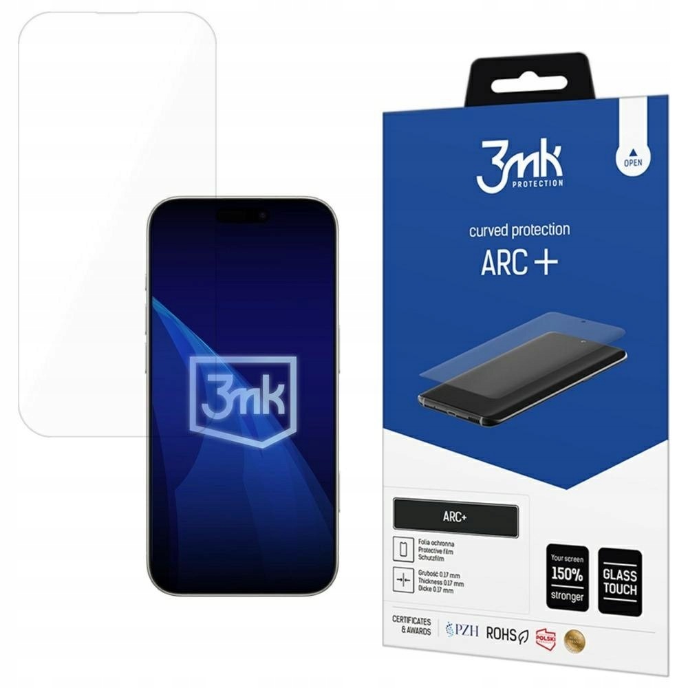 Folia 3MK Arc+ Fullscreen do Apple iPhone 17 Pro