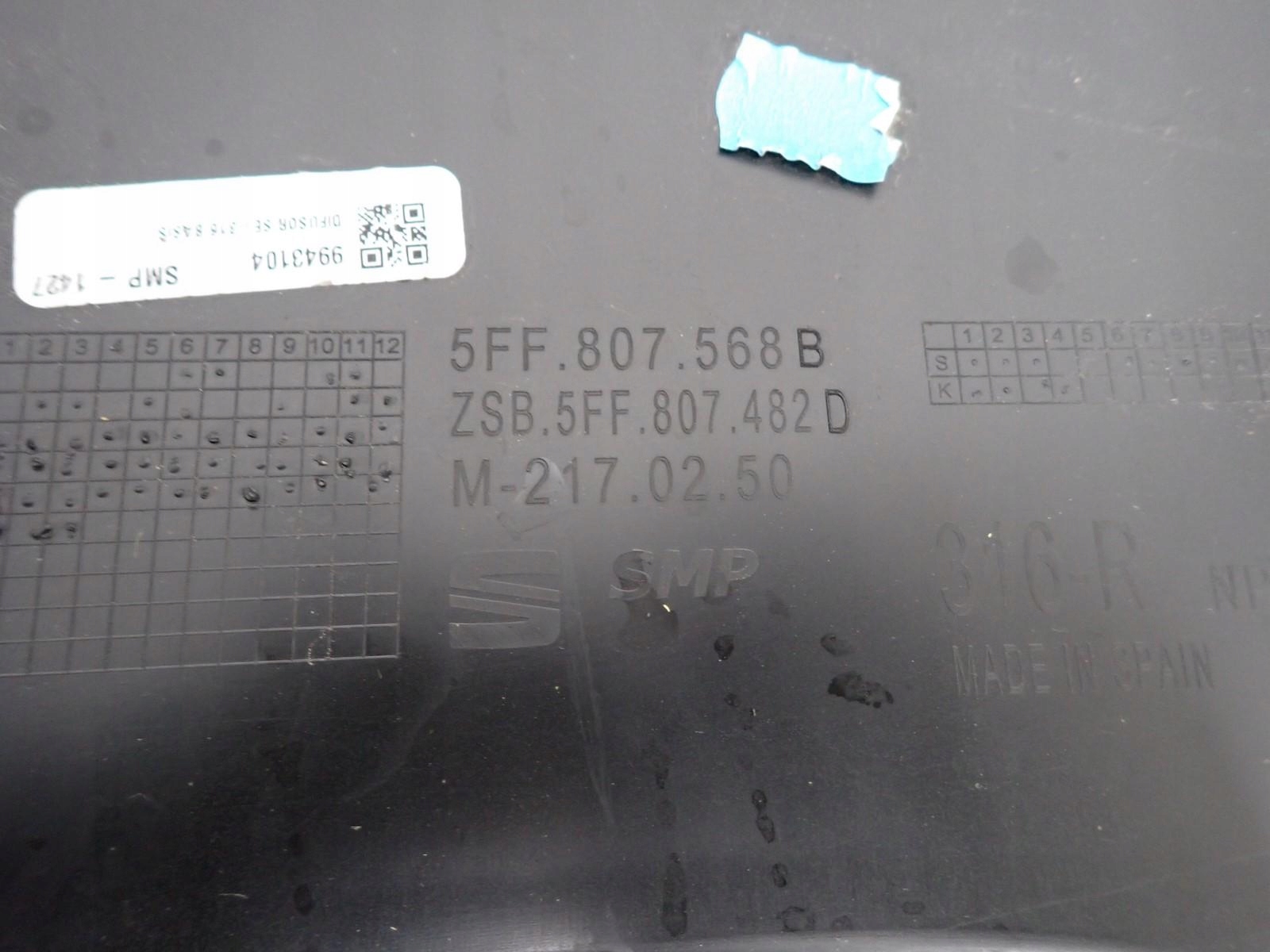 SPOILER Paraurti posteriore CUPRA FORMENTOR KM7 2020- 5FF807568B