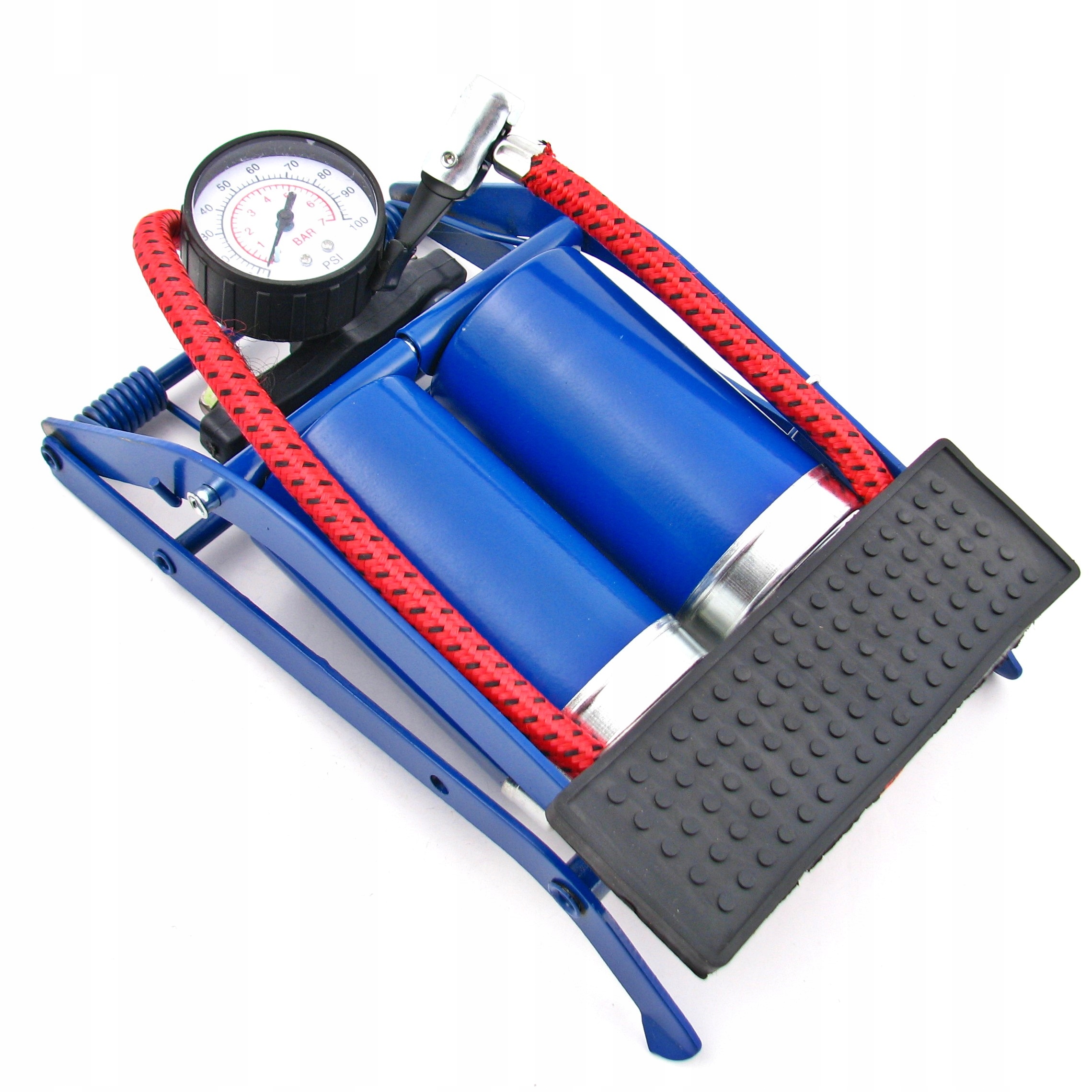 PODŁOGOWA POMPKA ROWEROWA NOŻNA METALOWA MANOMETR Model inny