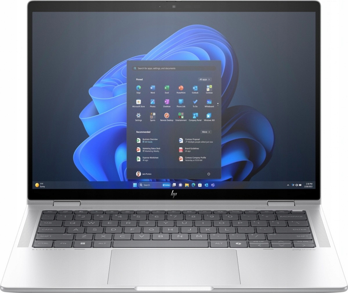 Notebook Hp EliteBook x360 14" Intel Core Ultra 7 32 Gb 1024 Gb