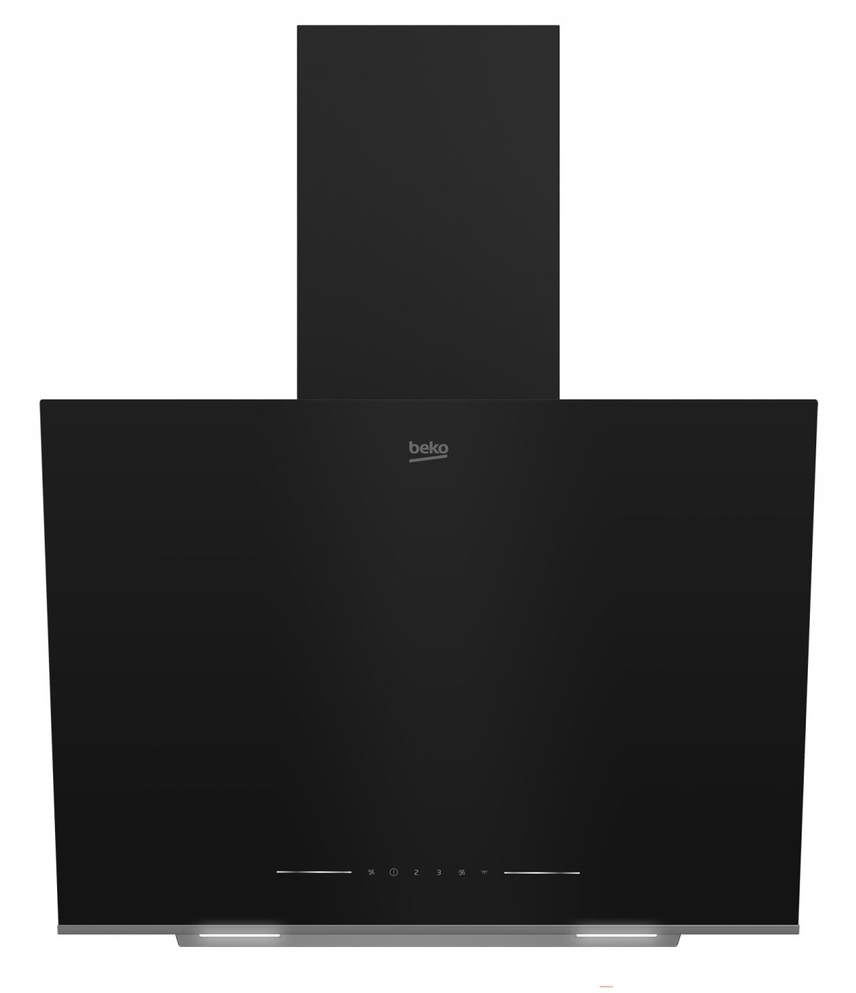 Okap przyścienny Beko BHCA66641BFBHS Pochłaniacz Wyciąg Czarny Szkło 60 cm