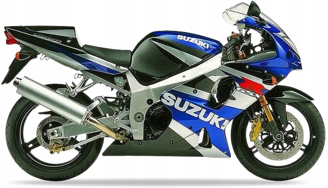 Samolepky Na Motocykl Juula Pro Suzuki Gsx-r 1000 2002 Modré 1LF Černé