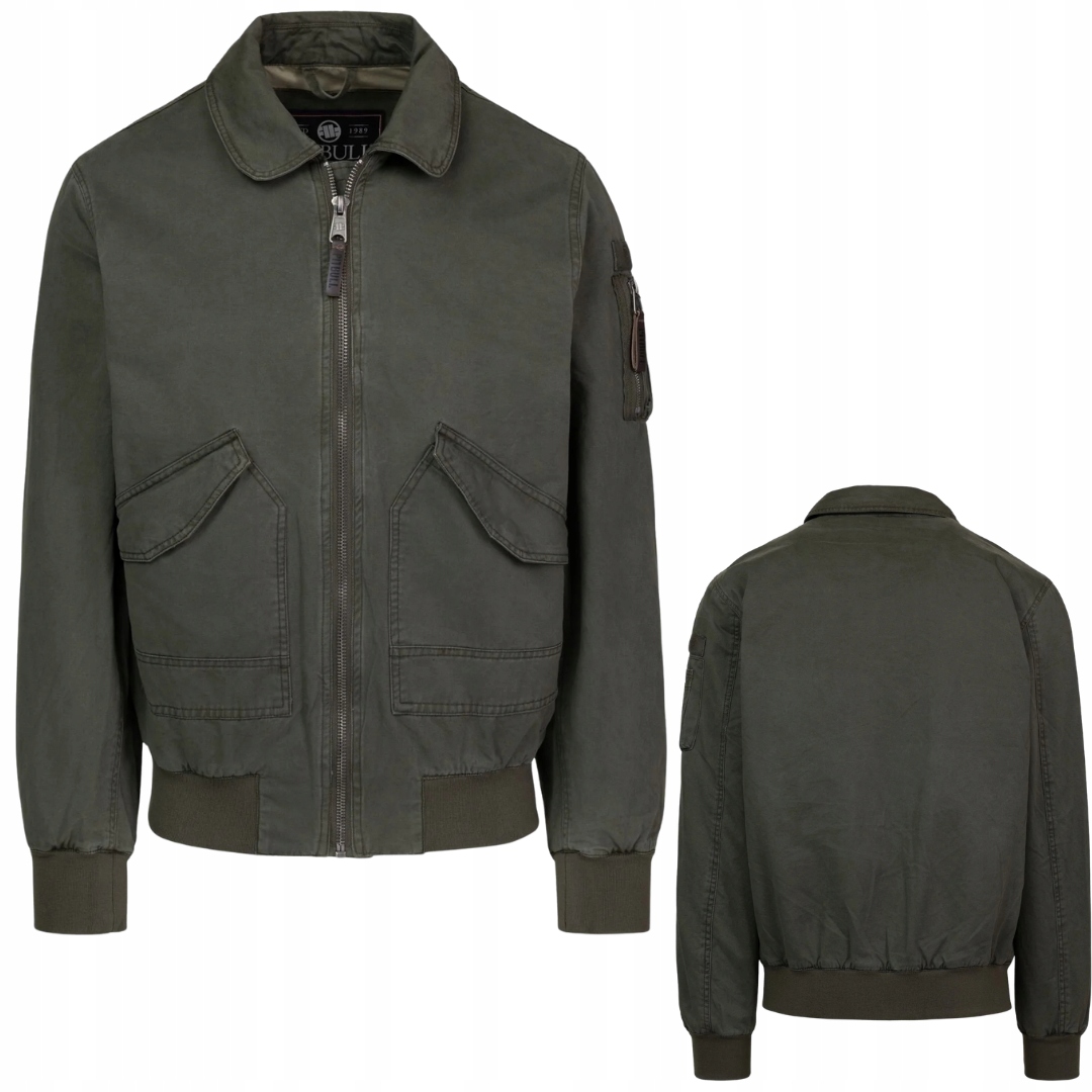 Pitbull West Coast Bomber Přechodová Bunda Magnus Jacket Olive L