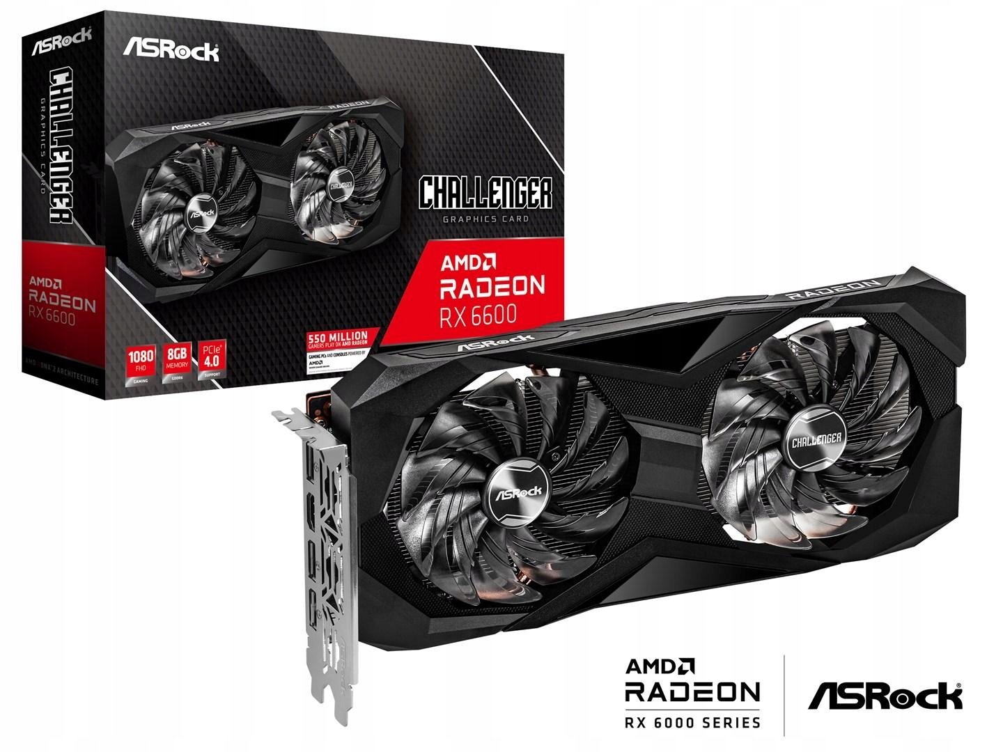 Karta graficzna ASRock Radeon Rx 6600 Challenger D 8GB