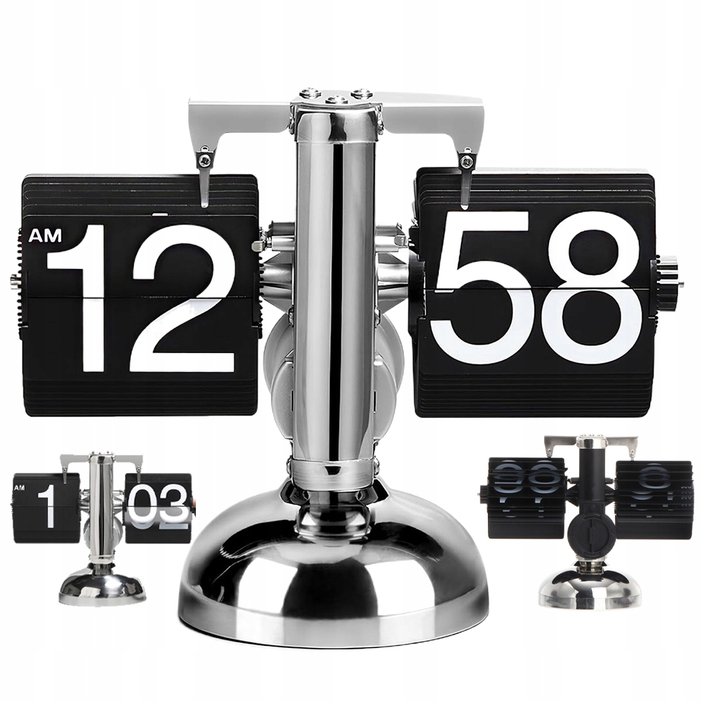 Stojící Mechanické Stolní Hodiny Retro Flip Clock Vintage Klapky