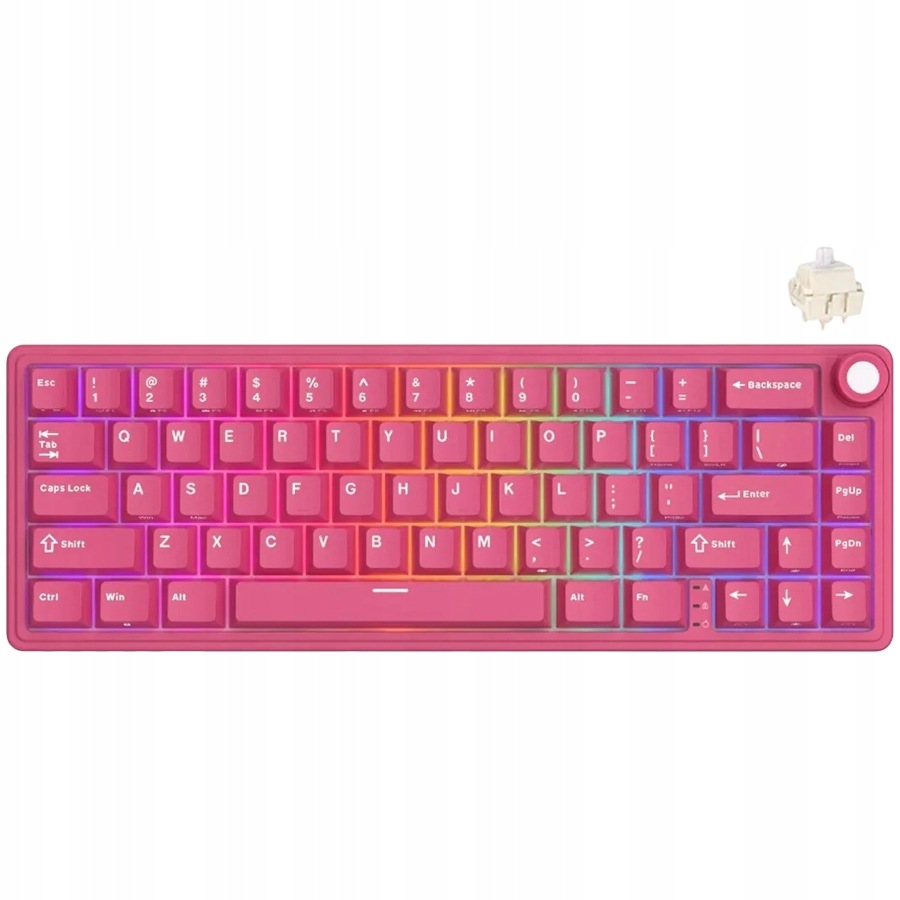 Royal Kludge R65 Berry Red Herná klávesnica s krémovými spínačmi