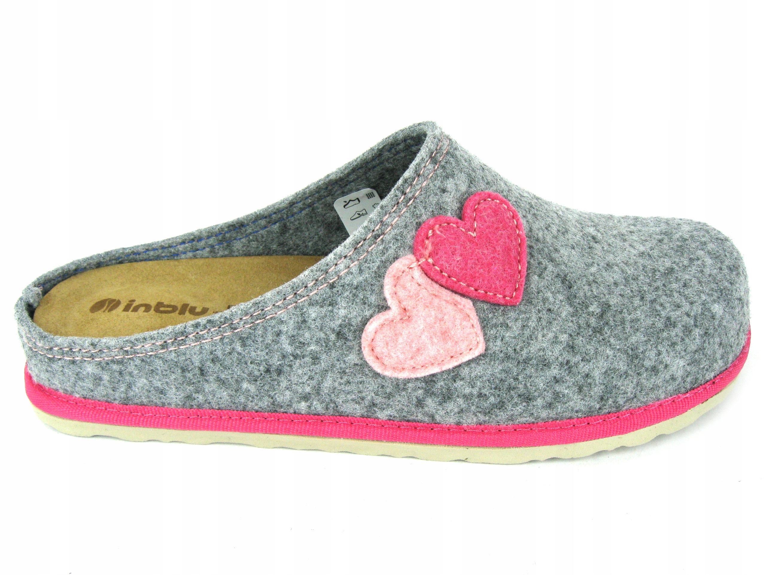 KAPCIE DAMSKIE INBLU 155D133 ŁADNE PANTOFLE CIAPY DOMOWE LACZKI 38 Marka Inblu