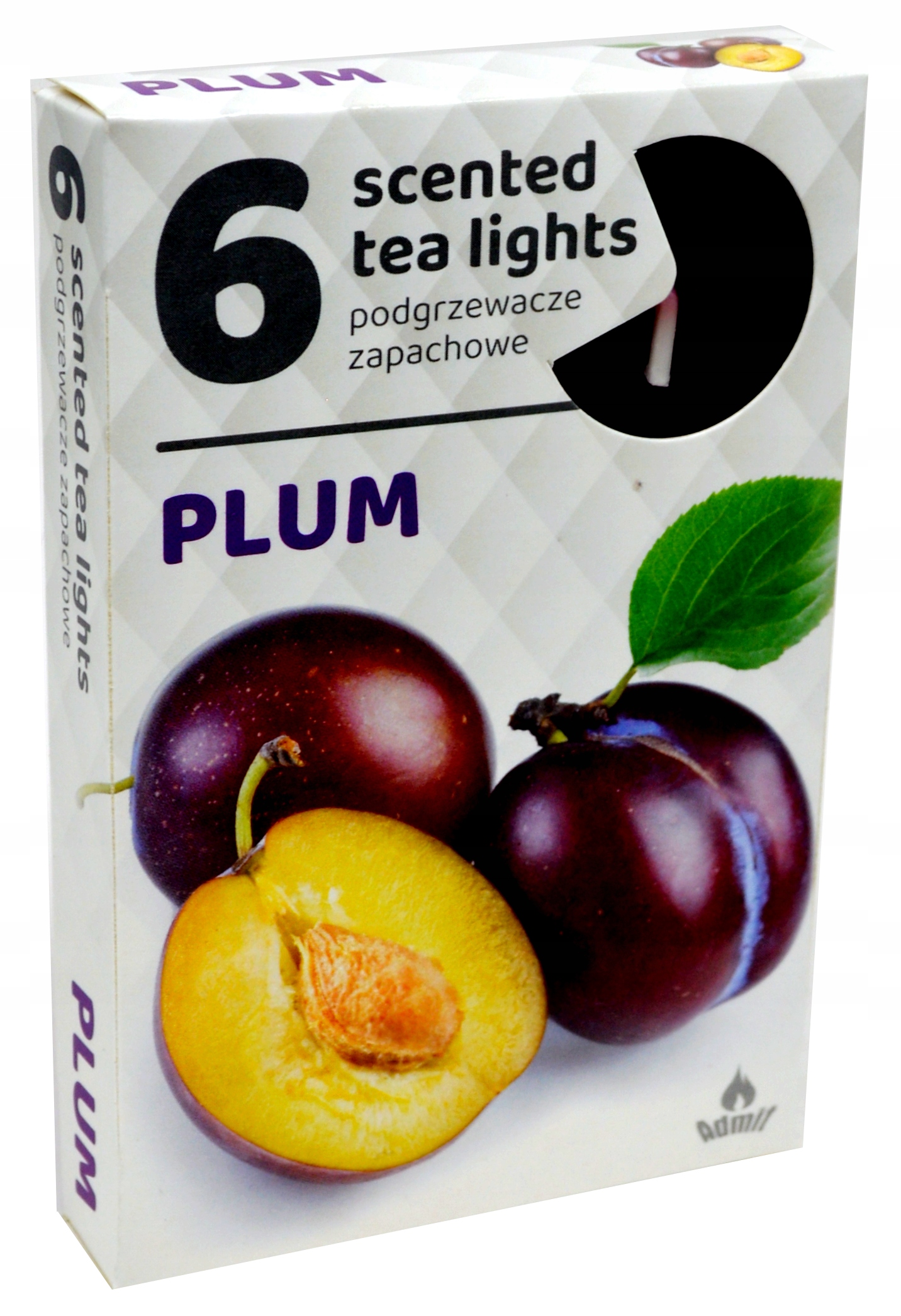 Podgrzewacze zapachowe 6 sztuk, zapach ŚLIWKA