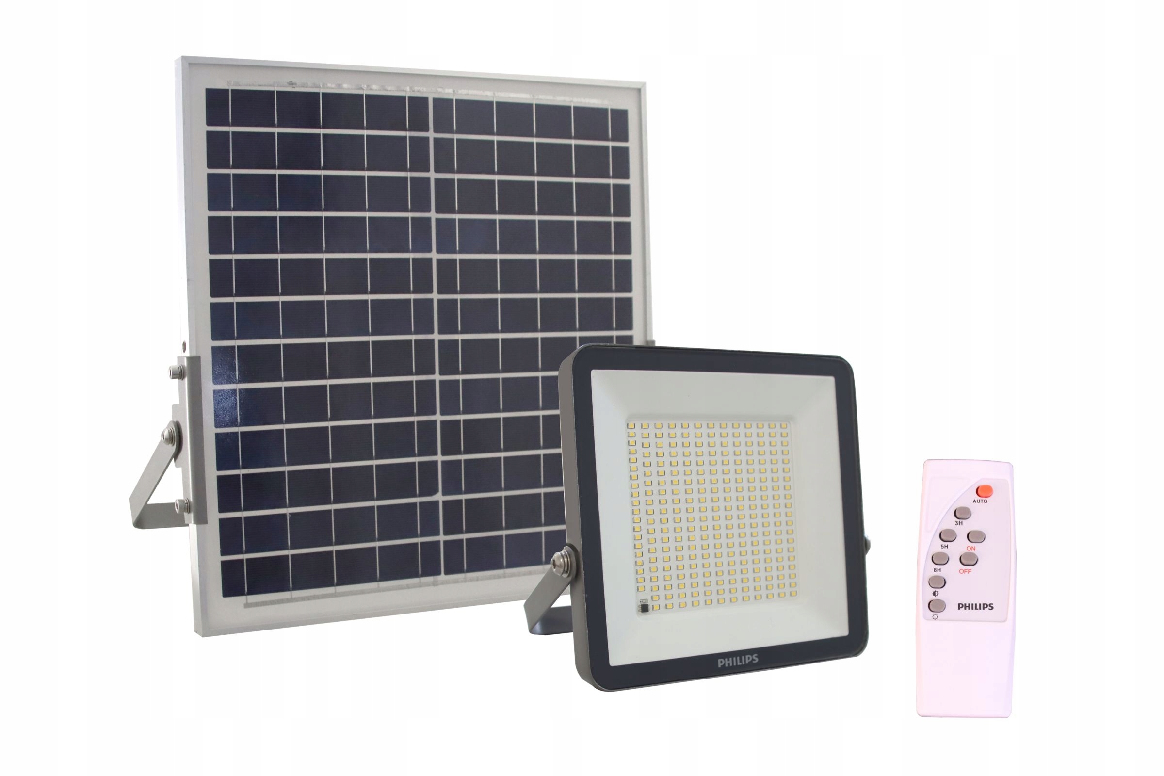 Solární Led Lampa Philips s pouličním senzorem soumraku dálkové ovládání 13W 3000K