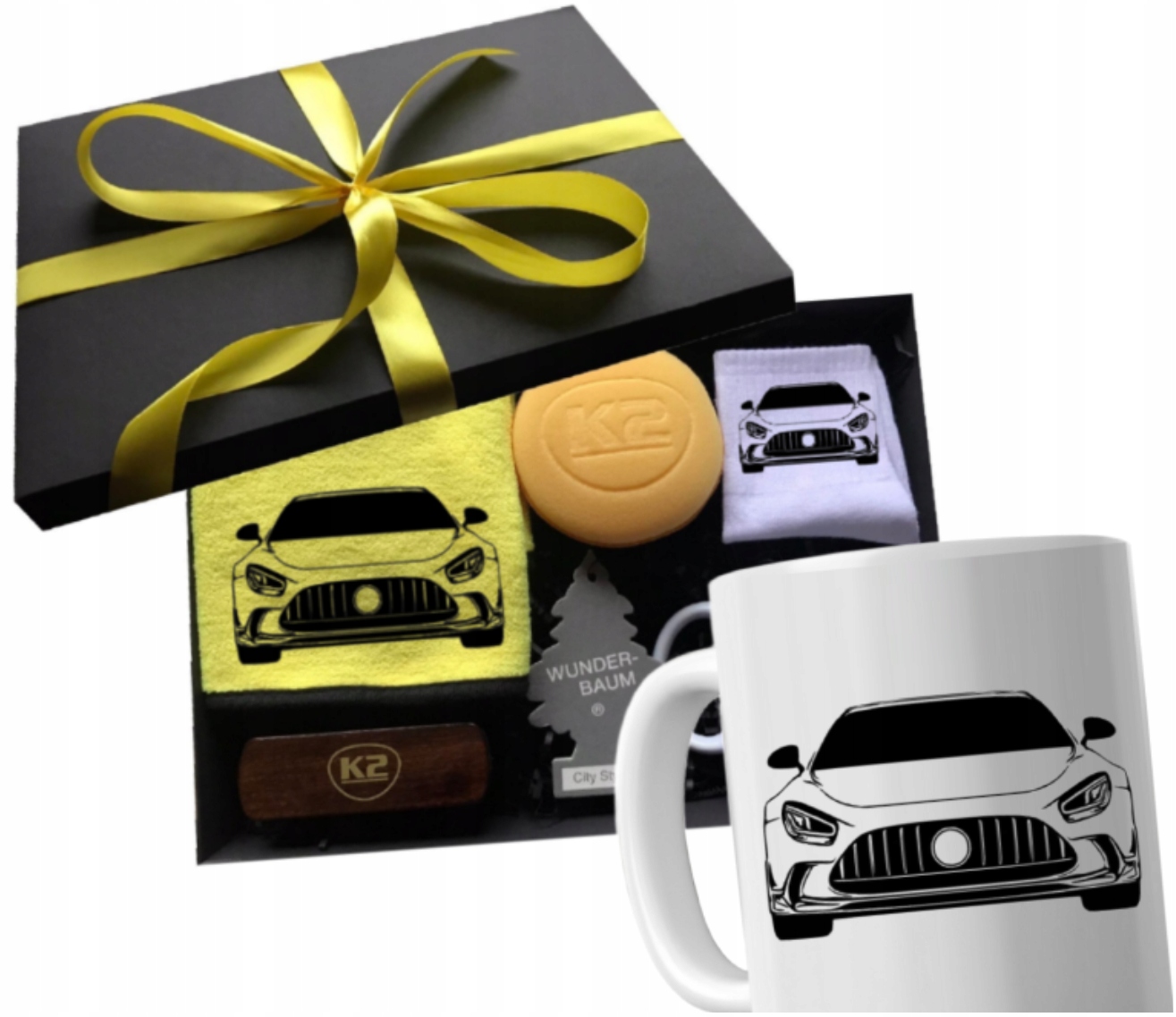 Sada dárek pro fanouška, hrnek pro kluka, pro řidiče auta Mercedes