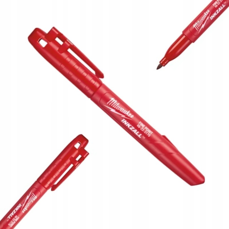 

Pisak Czerwony Marker Budowlany Milwaukee Inkzall