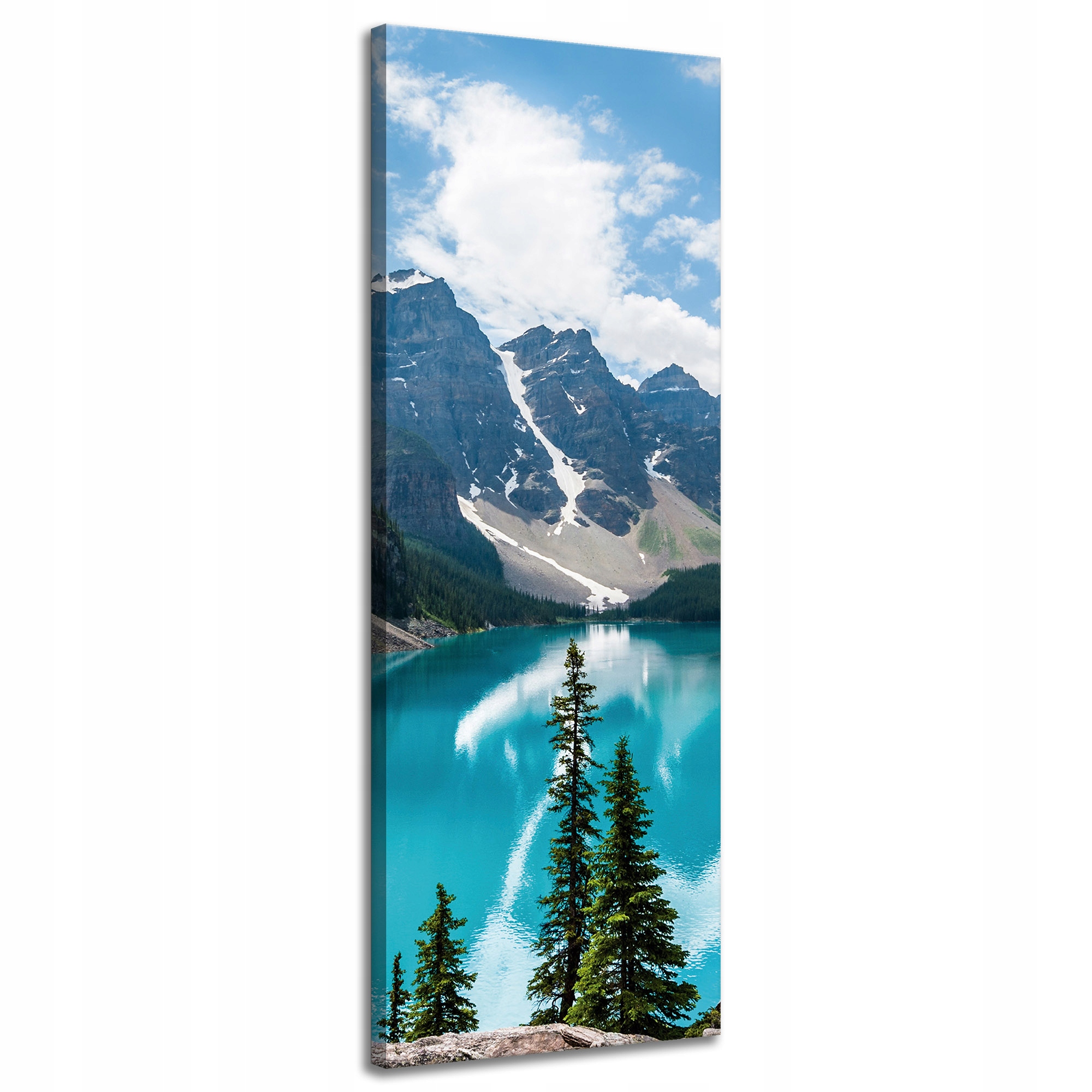 Obraz na plátně Příroda Hory Les Modrá Voda 40x120 cm