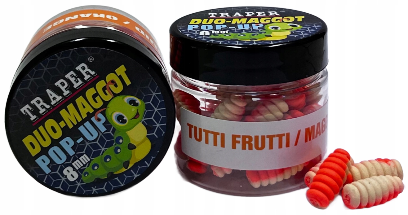 Przynęta Traper Duo Maggot Pop-up 8mm Biały Robak Tutti Frutti